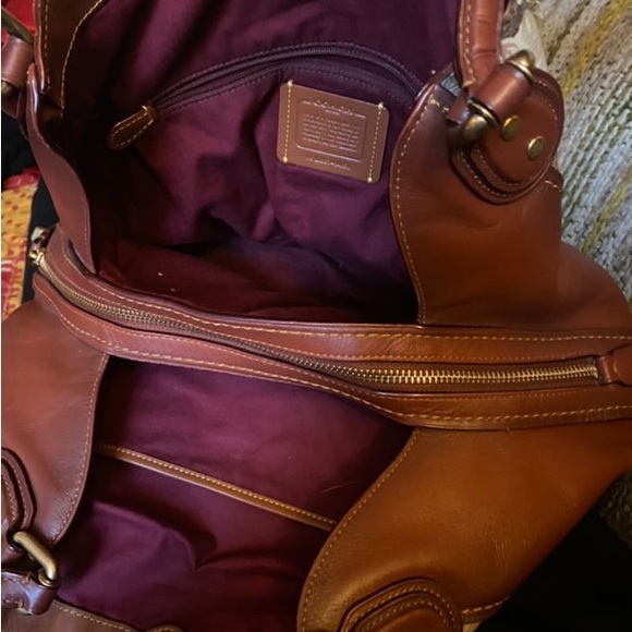 Coach ✨LIMITED EDITION ✨  EDIE floral Brown and Tan purse - Picture 3 of 12